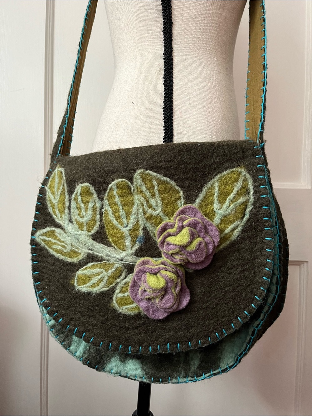Rising Tide Wool Shoulder Bag